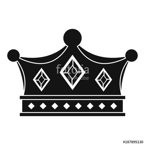 500x500 Prince Crown Icon, Simple Style Stock Image And Royalty Free