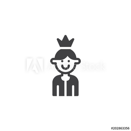 500x500 A Little Prince Vector Icon Filled Flat Sign For Mobile Concept