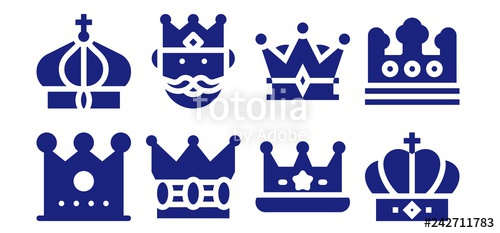500x233 Prince Icon Set Stock Image And Royalty Free Vector