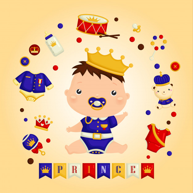 626x626 It's Baby Prince Vector Premium Download