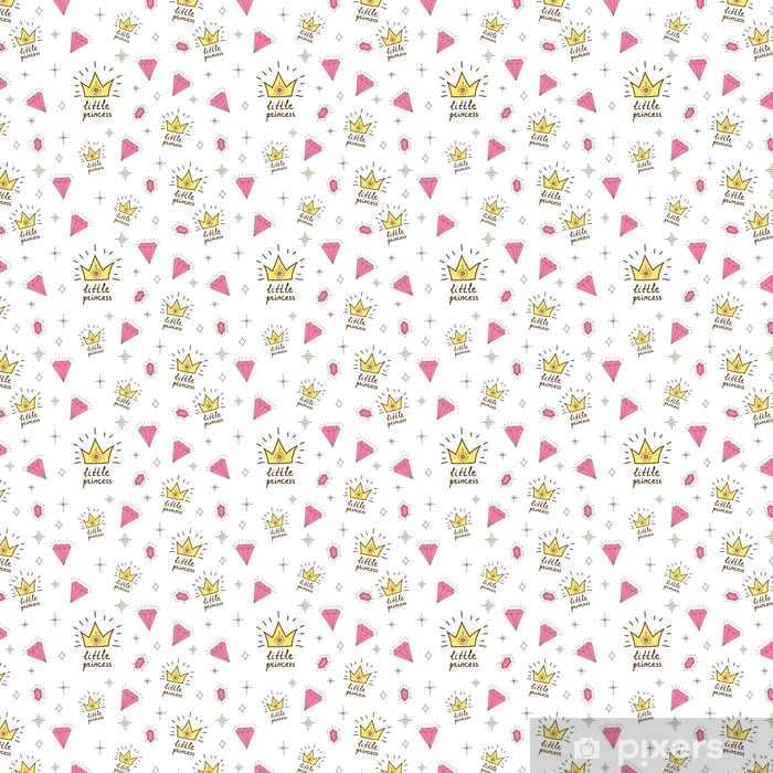 Hand Drawn Seamless Vector Pattern For Little Princess Background 700x700 Hand Drawn Seamless Vector Pattern For Little Princess Background