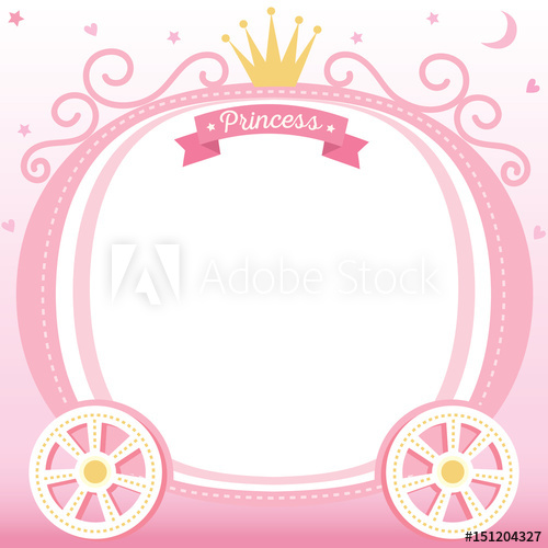 Illustration Vector Of Cute Princess Cart Decorated With Crown 500x500 Illustration Vector Of Cute Princess Cart Decorated With Crown