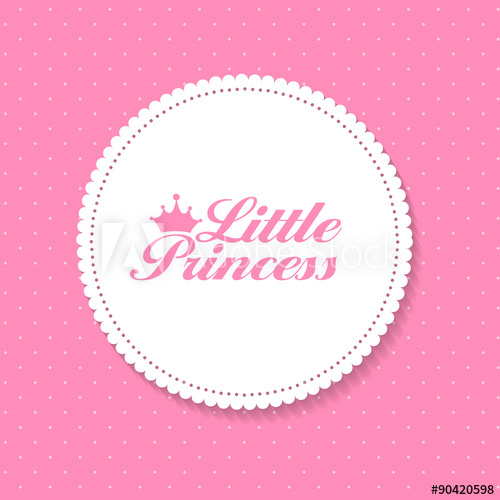 Little Princess Background Vector Illustration 500x500 Little Princess Background Vector Illustration