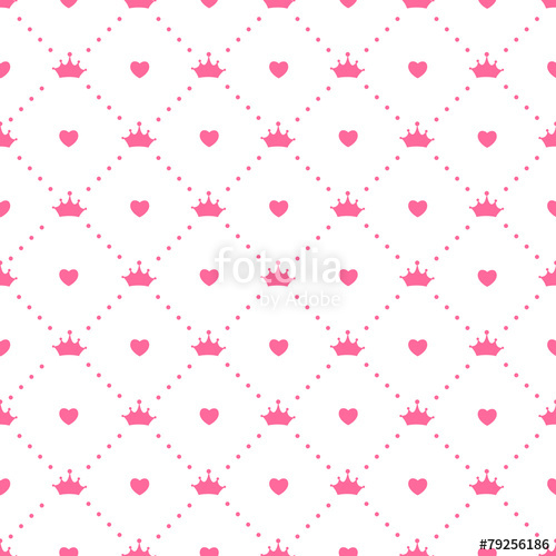 Princess Seamless Pattern Background Vector Illustration Stock 500x500 Princess Seamless Pattern Background Vector Illustration Stock