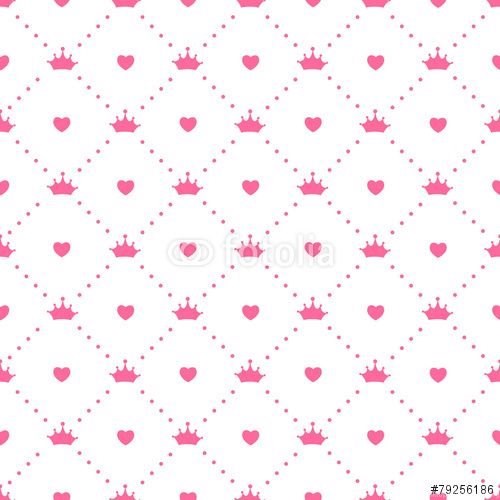 Princess Seamless Pattern Backgrounds Vector Illustration Stock 500x500 Princess Seamless Pattern Backgrounds Vector Illustration Stock
