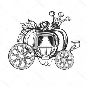 300x300 Photostock Vector Vector Cartoon Princess Carriage Vector