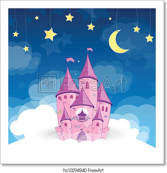 561x581 Free Art Print Of Vector Princess Dream Castle Vector
