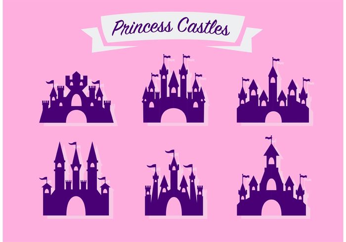 700x490 Free Vector Pretty Princess Castle Vector Set