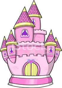 210x299 Pink Princess Castle Vector Stock Vectors