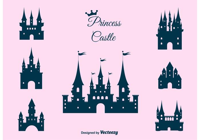 700x490 Princess Castle Vector Set