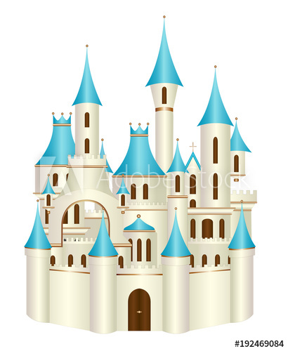410x500 Fairy Tale Princess Castle Vector