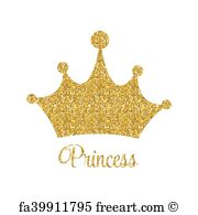 180x195 Free Art Print Of Princess Background With Crown Vector