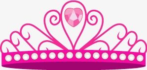 298x143 Cartoon Princess Crown Vector Material, Crown Clipart, Princess
