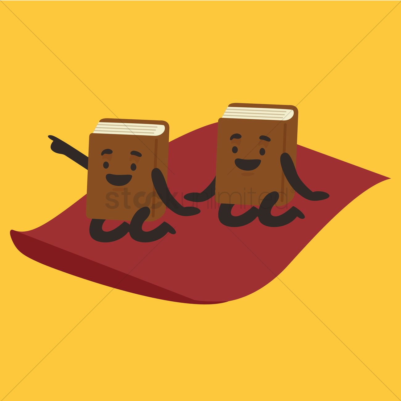 1300x1300 Book Cartoon Aladdin Flying On The Magic Carpet With Princess