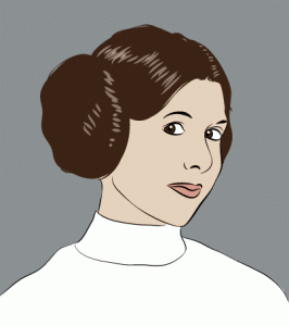 My Vector Portrait Of Carrie Fisher As Princess Leia 266x300 My Vector Portrait Of Carrie Fisher As Princess Leia