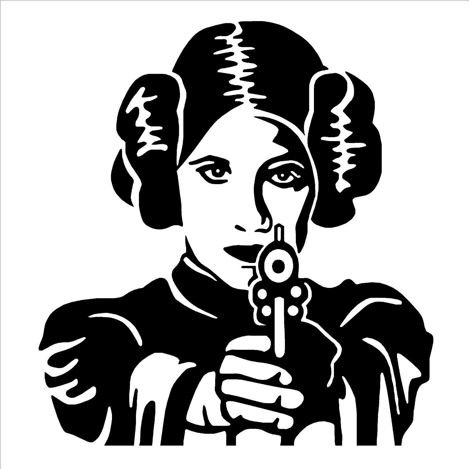 Princess Leia Star Wars Vinyl Wall Art Room Sticker Decal Movie 1600x1600 Princess Leia Star Wars Vinyl Wall Art Room Sticker Decal Movie