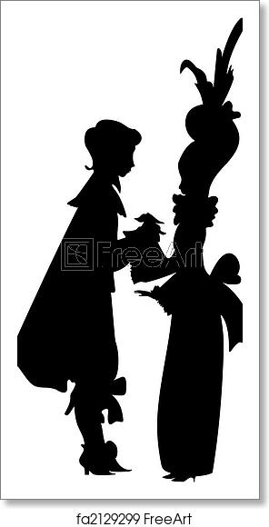 296x580 Free Art Print Of Fairy Tale Dancing Prince And Princess
