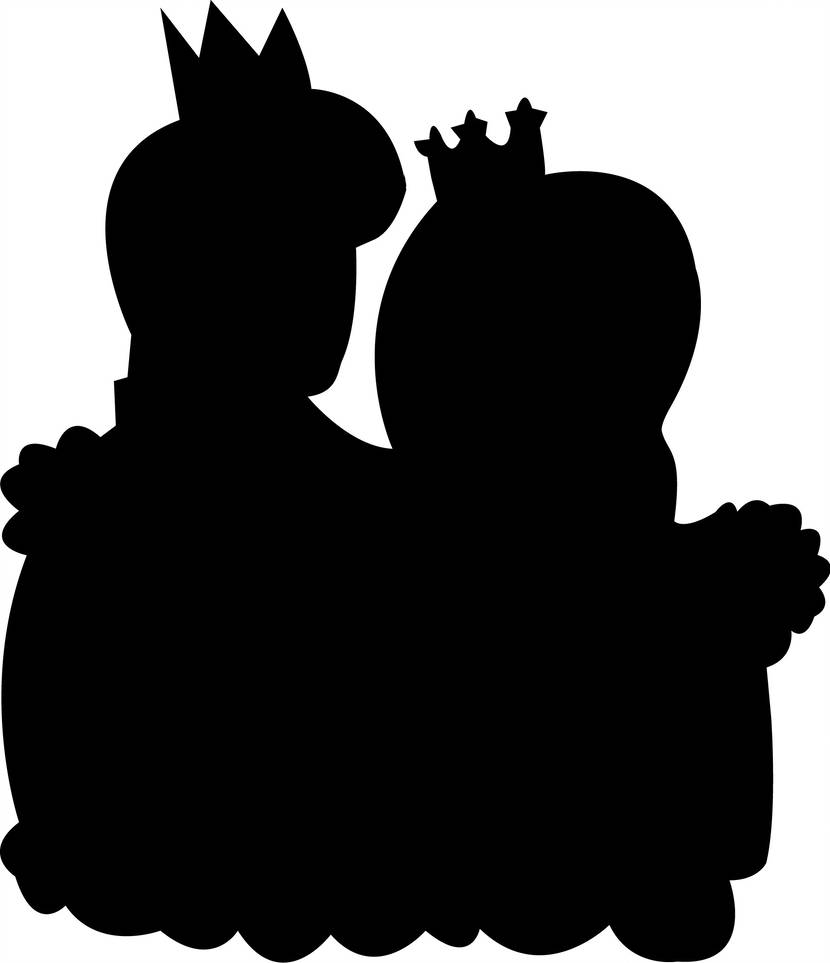 830x963 Huge Collection Of 'prince And Princess Silhouette' Download More