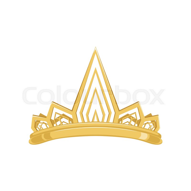 800x800 Golden Ancient Crown For King Or Stock Vector Colourbox