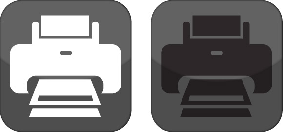 580x270 Printing Icon Vector