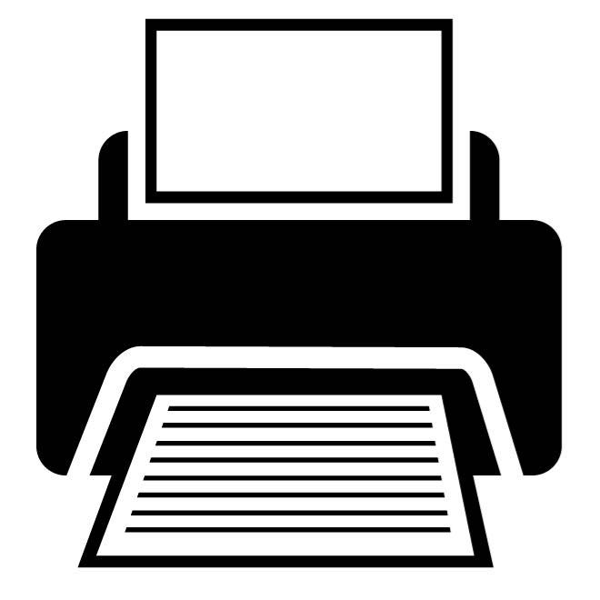 660x660 Printer Monochrome Icon