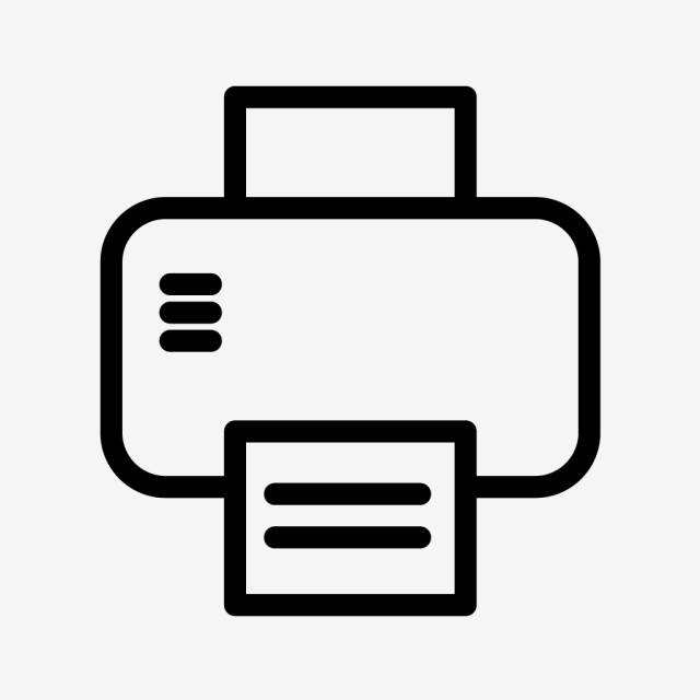 640x640 Printer Vector Icon, Print, Printer, Printing Png And Vector