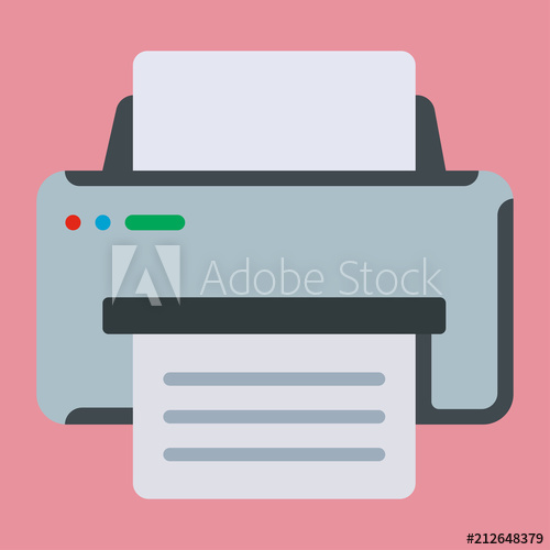 500x500 Copier Printer Icon Flat Illustration Of Copier Printer Vector