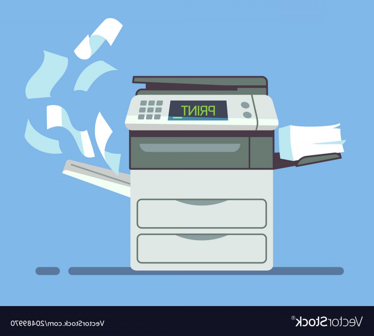 Printer Vector at Vectorified.com | Collection of Printer Vector free ...