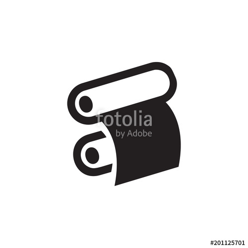 500x500 Paper Roll Of A Printing Press Icon Element Of Printing House