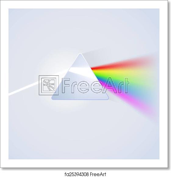 561x581 Free Art Print Of Glass Prism On Light Background Glass Prism