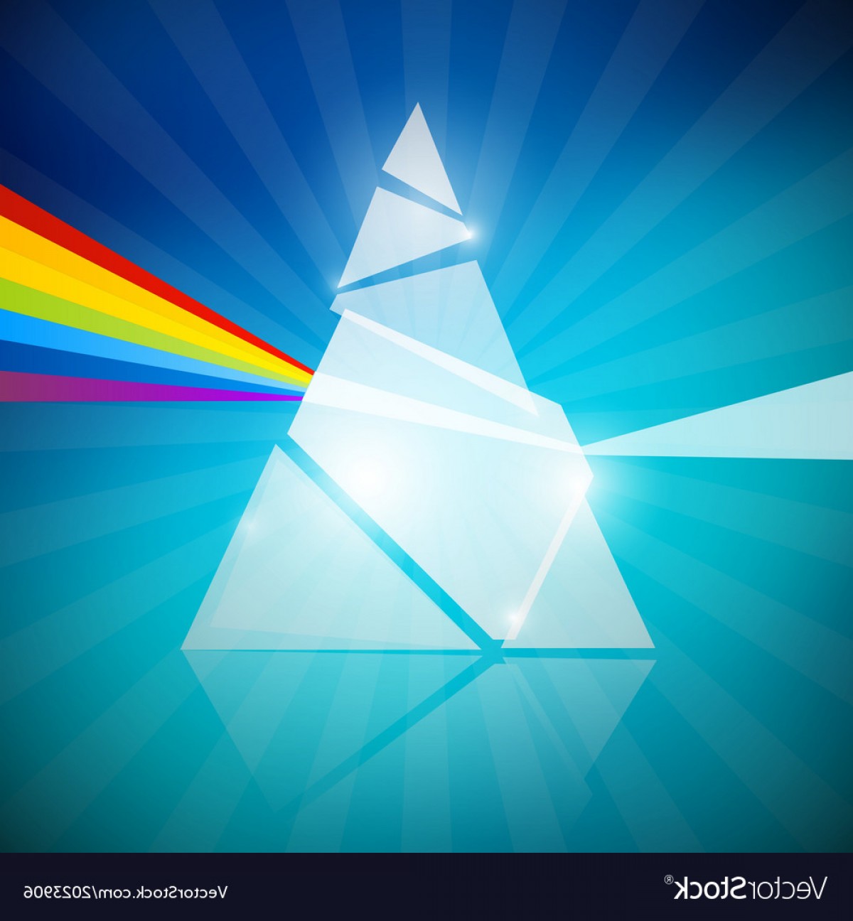 1200x1296 Prism Spectrum On Blue Background Vector Cqrecords
