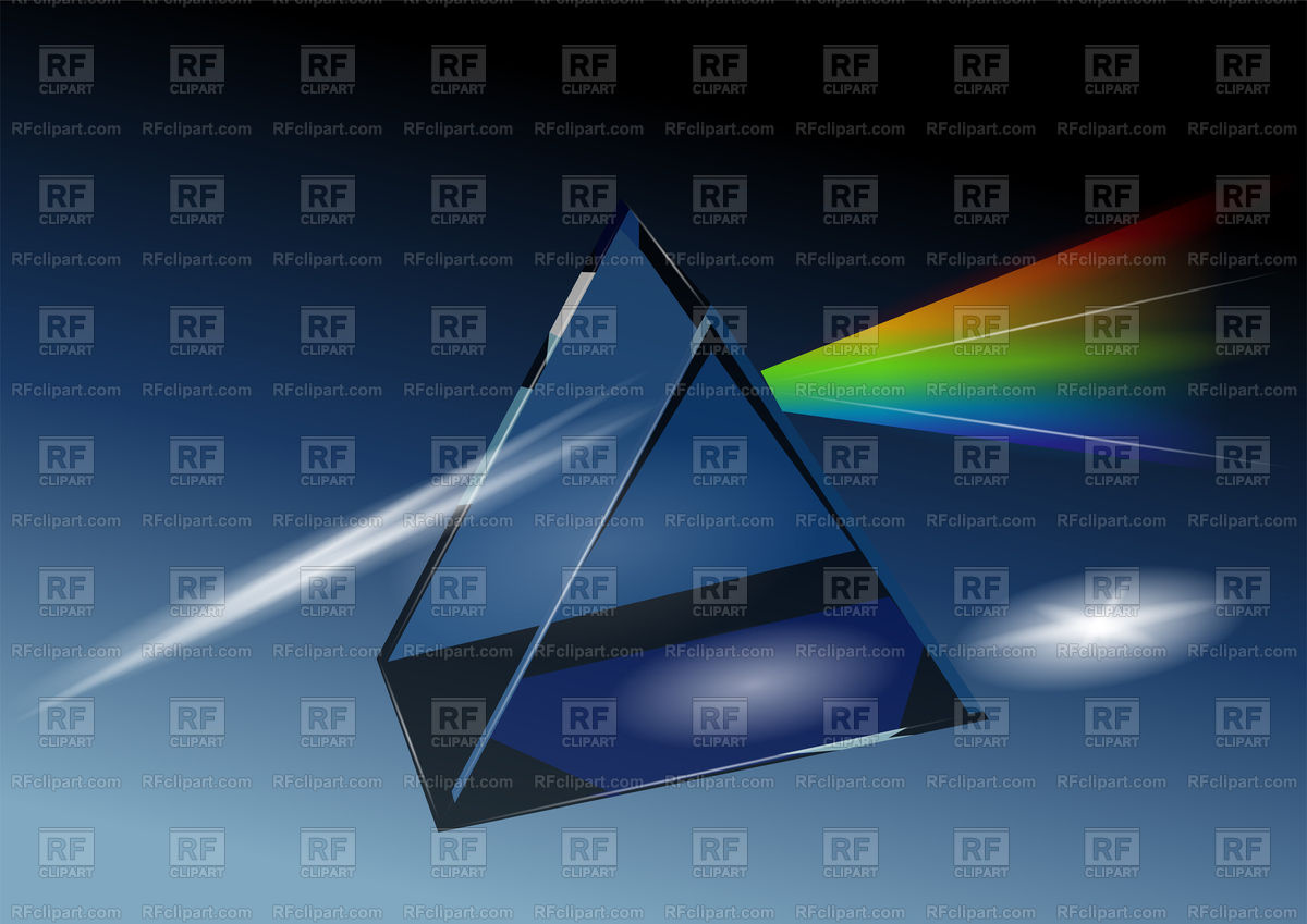 1200x849 Prism With Light And Dispersion On Dark Background Vector Image