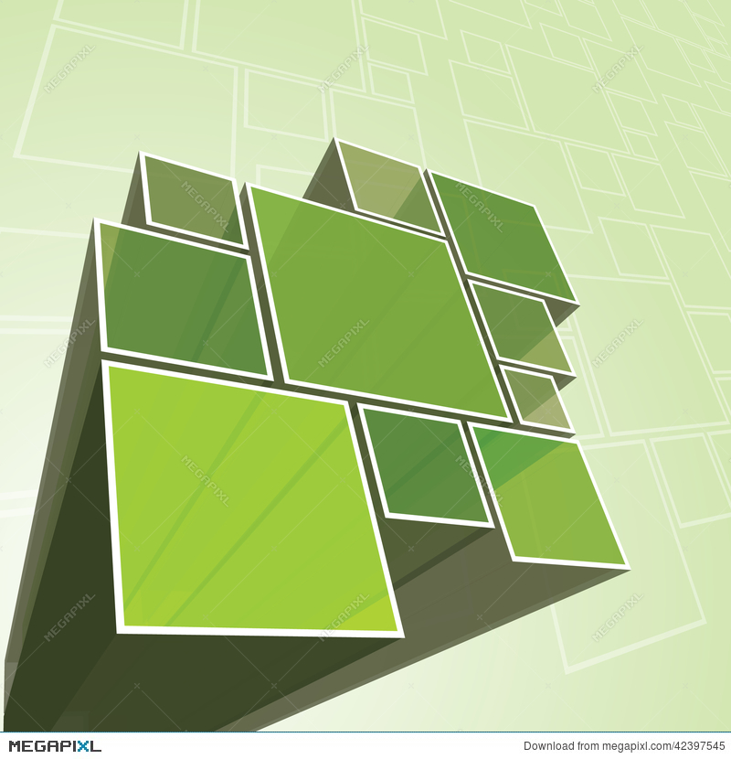 800x830 Abstract Transparent Green Prism Background Vector Illustration
