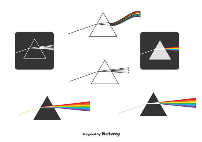 700x490 Prism And Light Rays Vector
