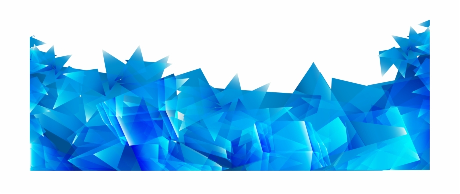 920x388 Blue Irregular Geometry Abstract Prism Vector Clipart