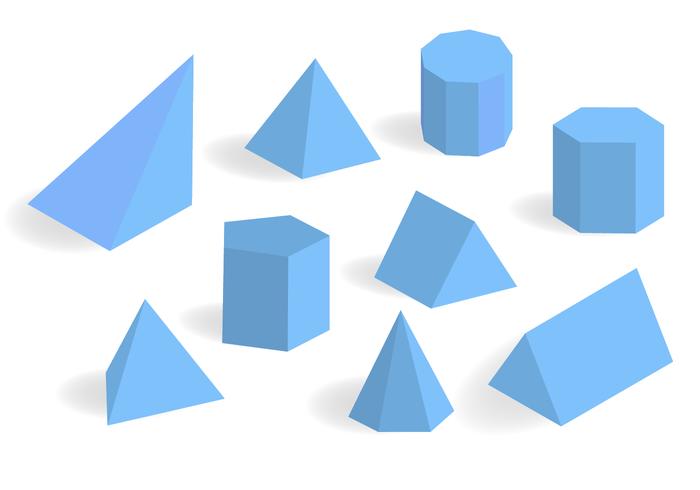 700x490 Blue Prisma And Prism Vector Set