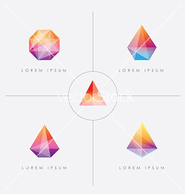 380x400 Diamond Prism Logo Icon Shapes Vector Diamond Logo Gem