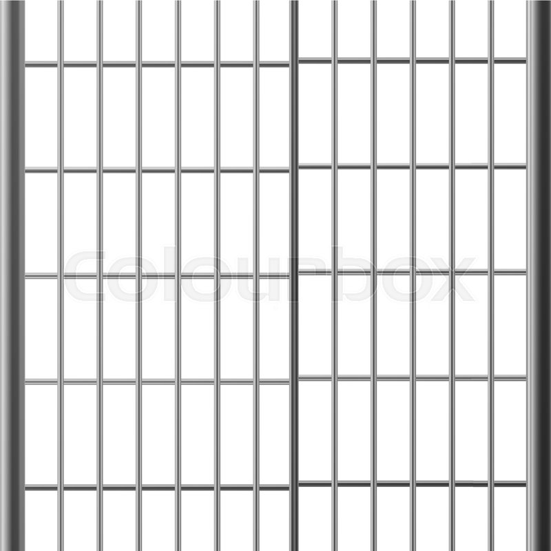 800x800 Prison Bar Or Doors Isolated On White Stock Vector Colourbox