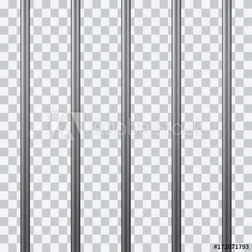 500x500 Prison Bars Isolated On Transparent Vector Illustration