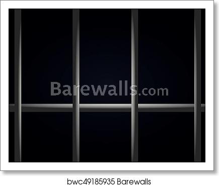 435x370 Prison Bars Vector, Art Print Barewalls Posters Prints