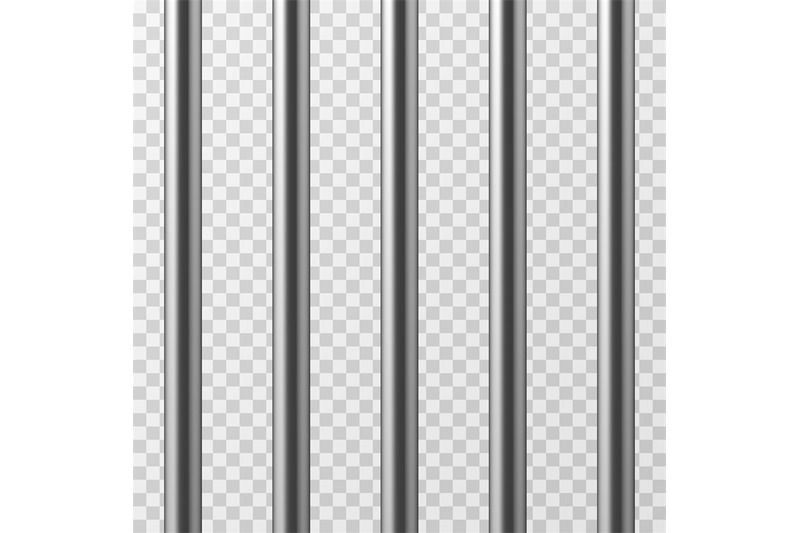 800x533 Realistic Metal Prison Bars Jailhouse Grid Isolated Vector