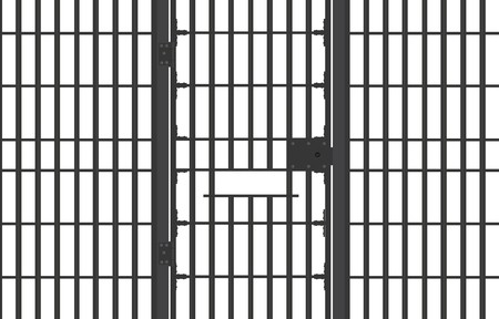 450x288 Vector Illustration Prison Bar Isolated On White Background Jail