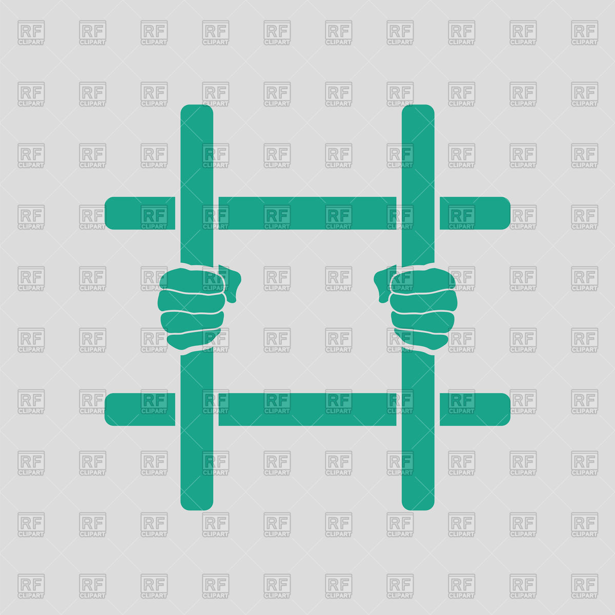 1200x1200 Hands Holding Prison Bars Icon