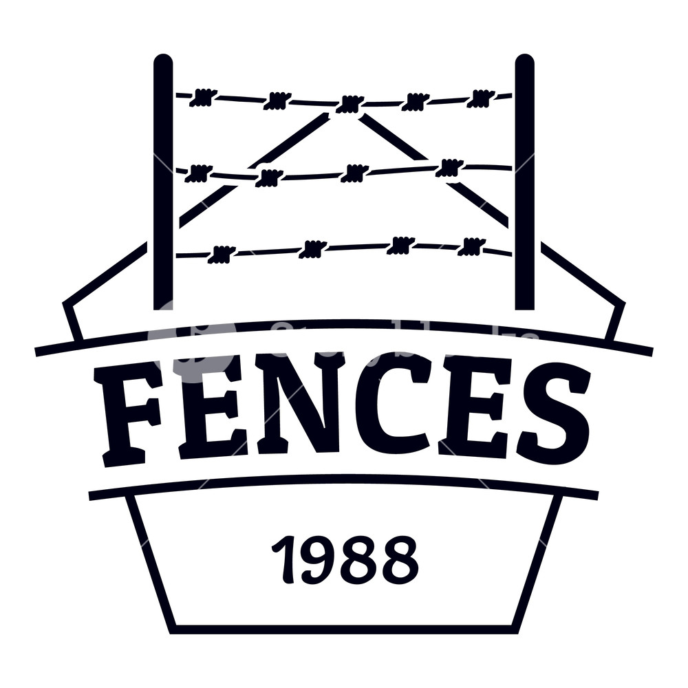1000x1000 Fence Prison Logo Simple Illustration Of Fence Prison Vector Logo