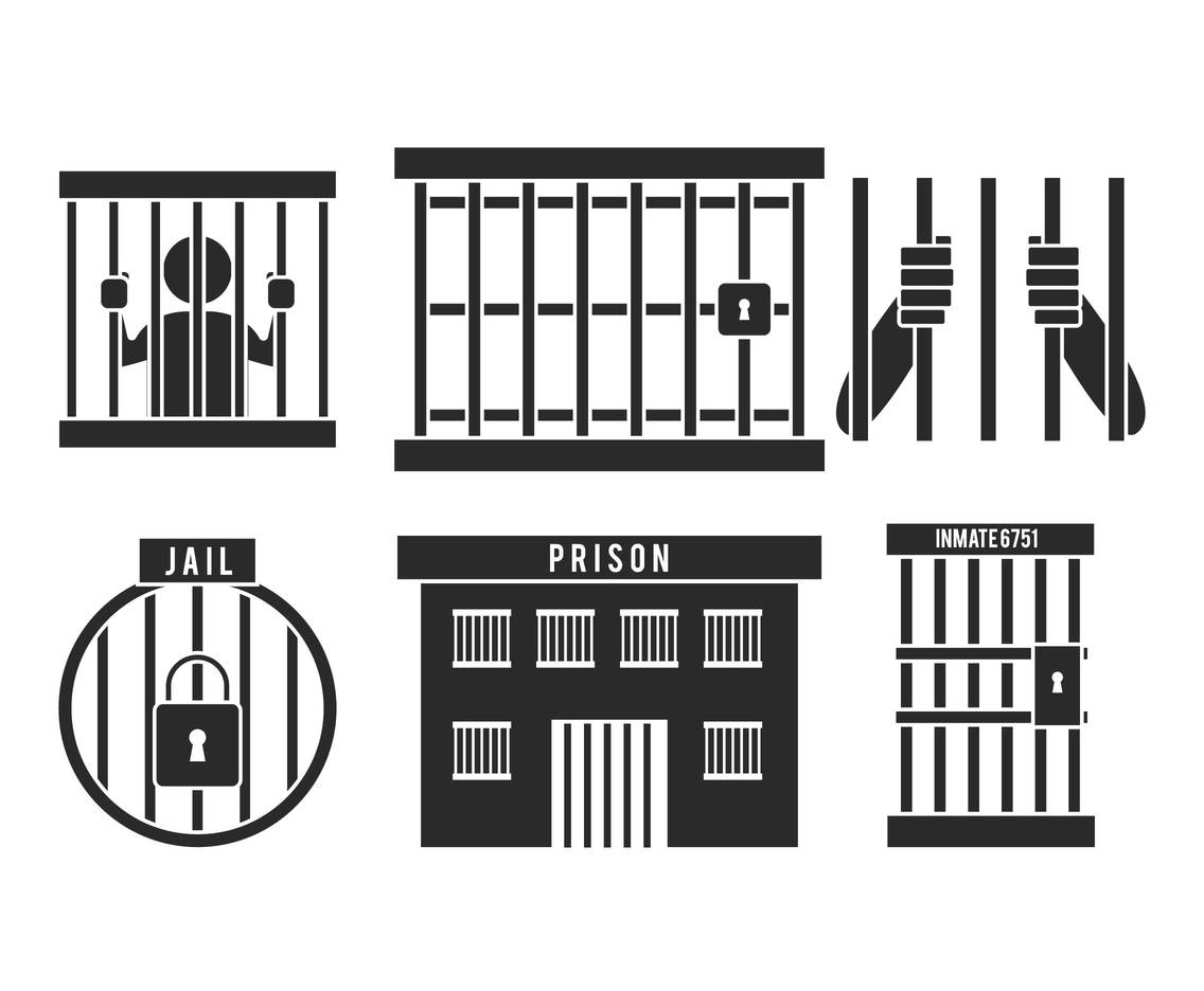1136x936 Jail Vector Set Vector Art Graphics