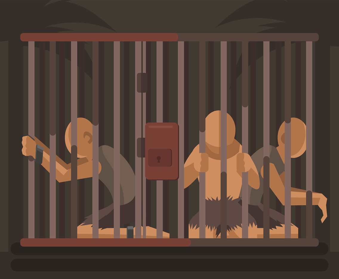 1136x936 Slave In Prison Vector Vector Art Graphics