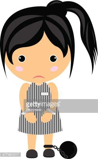 326x527 Woman In Prison Vector Premium Clipart