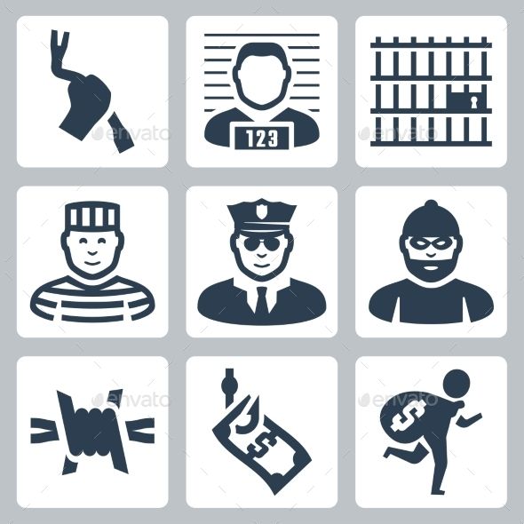 590x590 Criminal And Prison Icons Fonts Logos Icons Prison, Vector
