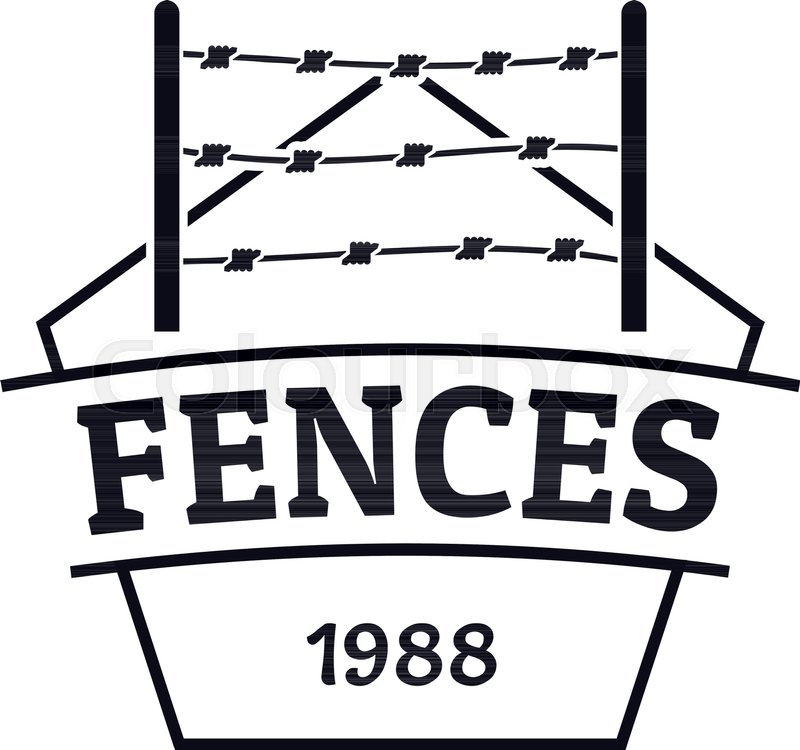 800x750 Fence Prison Logo Simple Illustration Stock Vector Colourbox