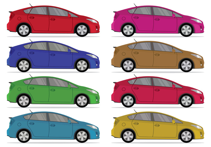 700x490 Set Of Prius Vector Free Vectors Ui Download